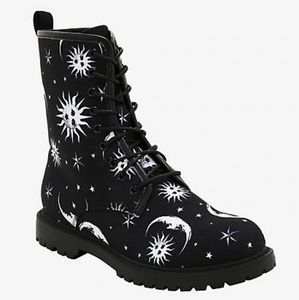 Sun and Moon Combat Boots